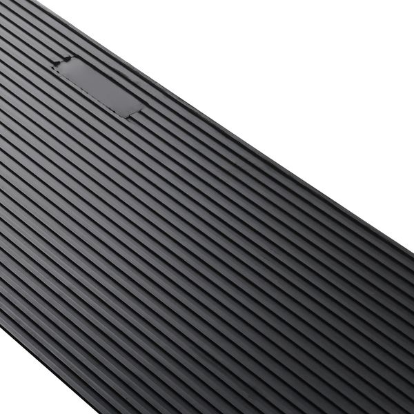 1.2 Rise Cuttable Threshold Ramp for Sweeping Robot, 35.4 Wide Natural Rubber Wheelchair Ramp, Non-Slip Solid Rubber Ramp with Double-Sided Tape for Doorways, Driveways, Bathroom, Smooth Tile - Image 4