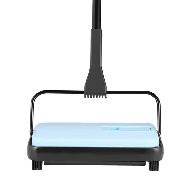 Carpet Sweeper Manual, Floor Sweeper with 300 ml Dustbin Capacity Easy to Empty, 6.7 inch Cleaning Width for Home Office Carpets Pet Hair Dust, Blue - Image 4