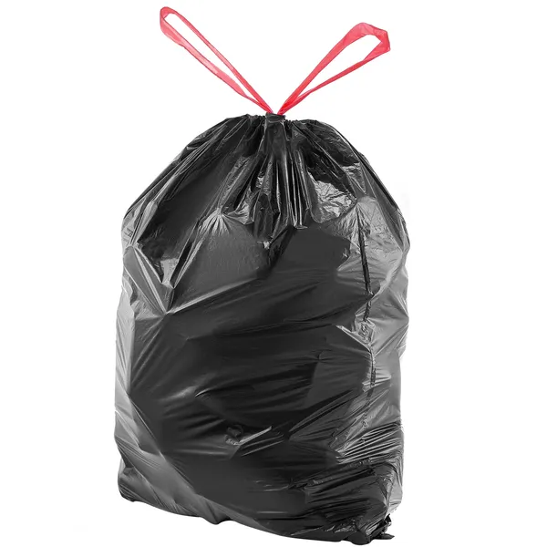 Drawstring Trash Bags, 30 Gallon 50 Count Tall Kitchen Trash Bags, Extra Thick Tough and Durable Garbage Bag, Recyclable Bin Bag with Drawstrings, for Home Kitchen, Office, RV & Camping (Black) - Image 10