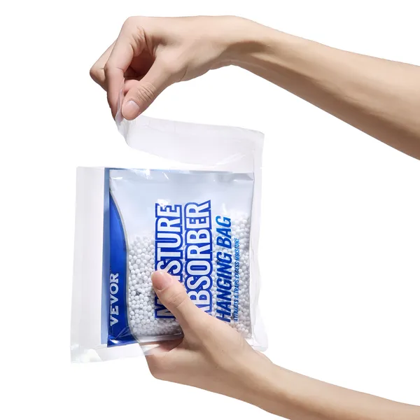 Hanging Moisture Absorber, 9.3 oz Hanging Closet Dehumidifier Bags(10 Packs), Fragrance Free Moisture Bags in Wardrobes, Bedrooms, Bathrooms - Image 4