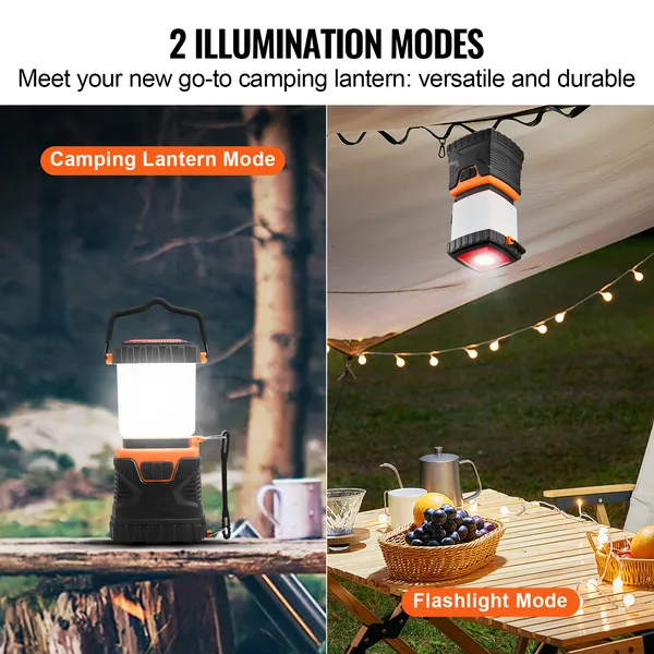 LED Camping Lantern, All-in-one, 1000LM, 360掳 Illumination, 4 Lighting Modes, Battery Powered Light, Outdoor Robust Flashlight, Built to Last Light, Ideal for Hiking Fishing Outages Repairs - Image 3