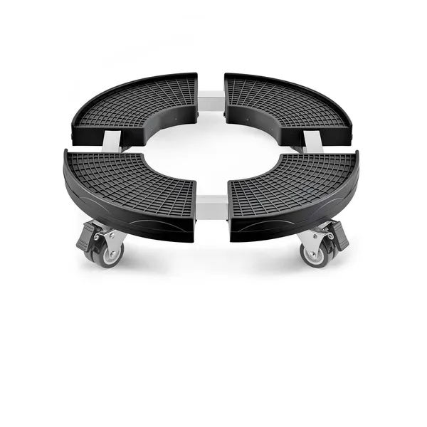 Trash Can Dolly with 4 Lockable Wheels, 440lbs Weight Capacity, Round Trash Can Roller Base, 15-22.8 in Adjustable, Heavy Duty Drum Dolly Plant Caddy, Multi-Functional Rolling Dolly Cart, Black - Image 10