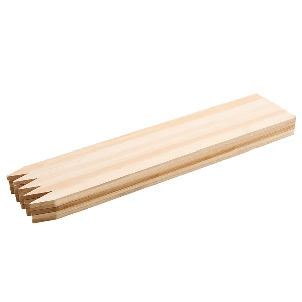 Wooden Garden Stakes, 25 Pcs 36 x 0.5 x1.5 in Survey Grading Stakes, Garden Ground Stake with Sharp Point, Fir Wood Plant Support Stake, Sign Posts for Silt Fence Backyard Boundaries Baselines - Image 8